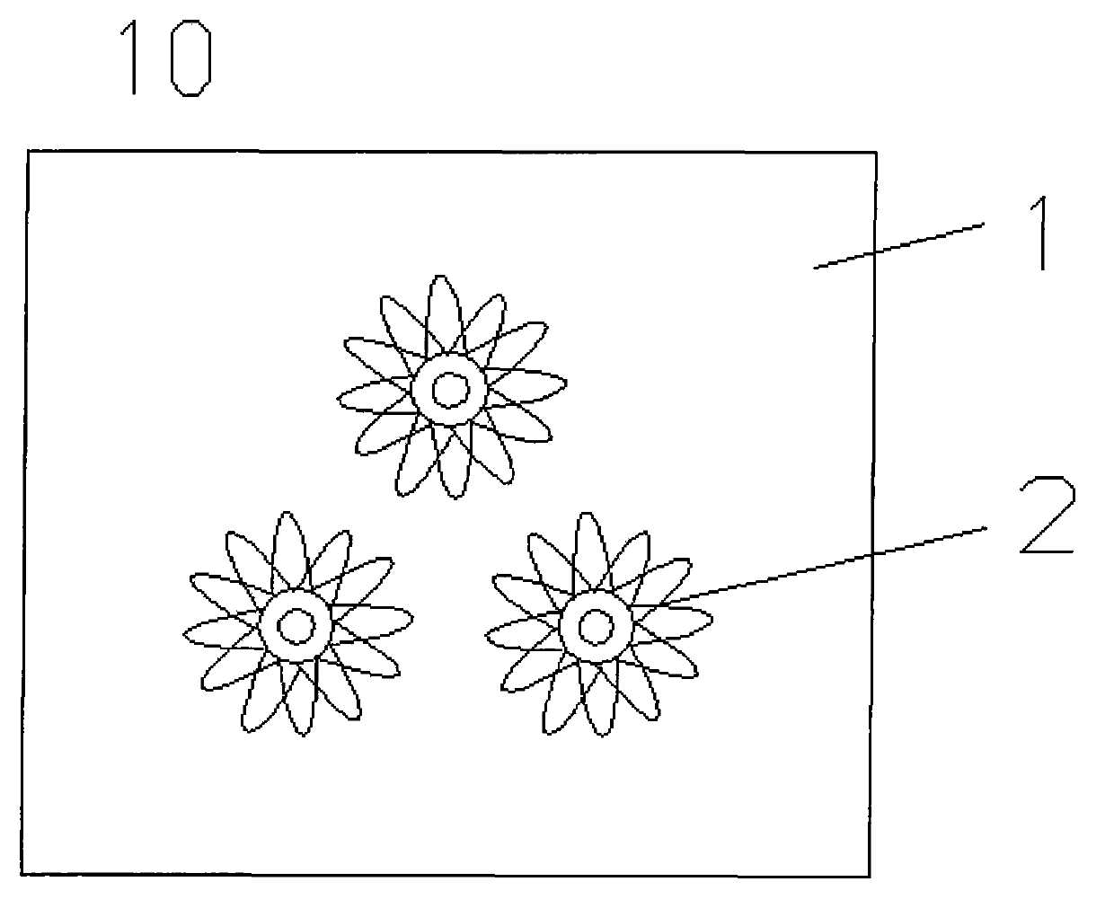 Wet-conducting breathable skid-proof table cloth with patterns