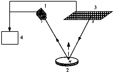 Method of detecting surface shape of reflection element based on dual-frequency orthogonal grating projection