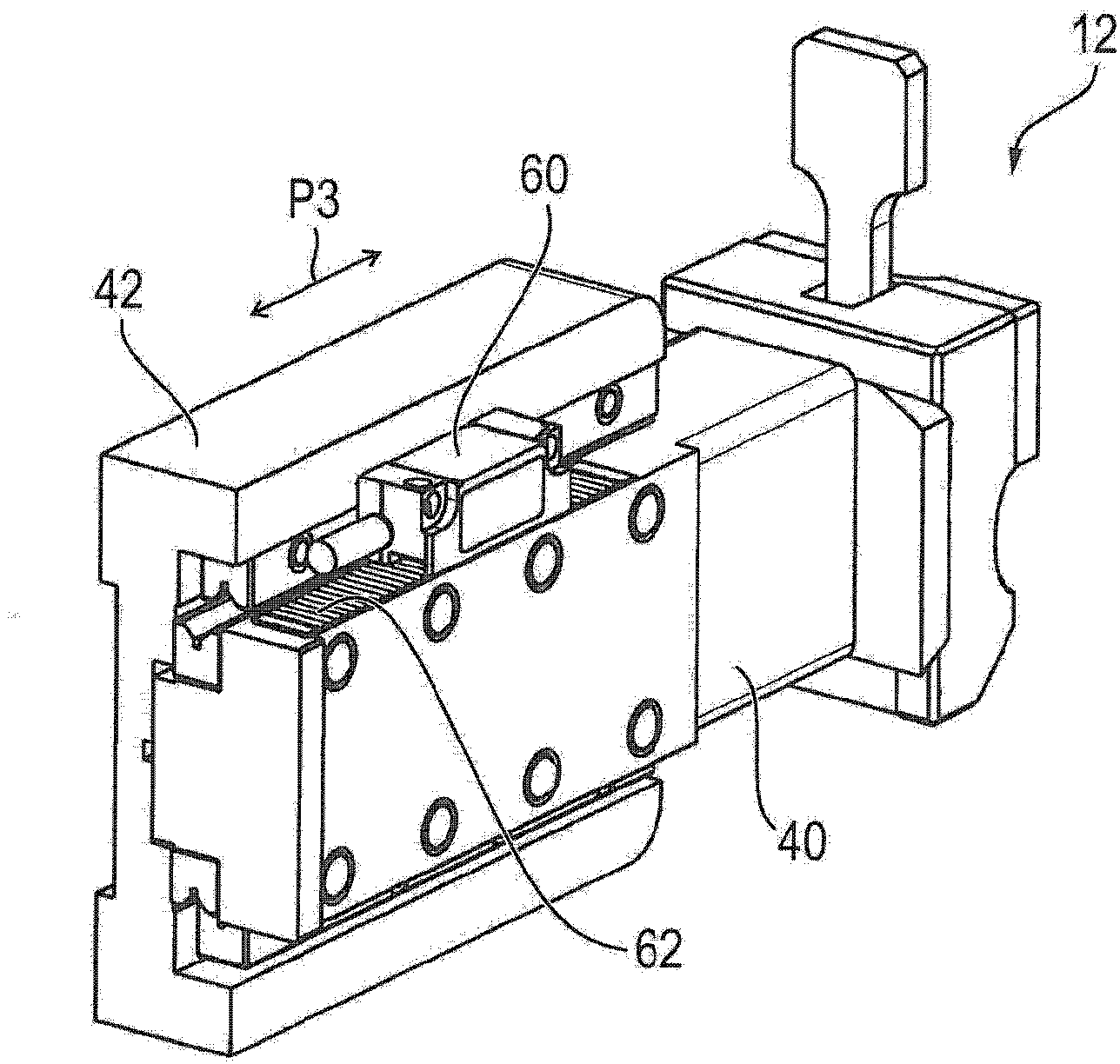 Microtome having a piezoelectric linear actuator