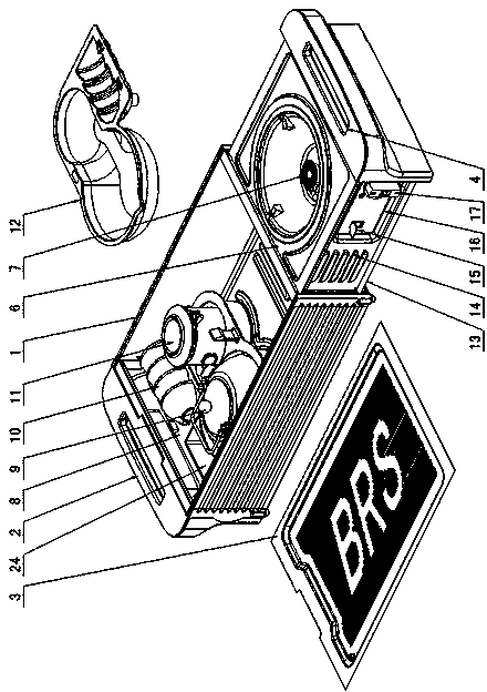 Portable outdoor self-service tea set