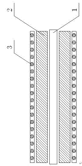 Processing mold used for carbon fiber complex core pressing moulding