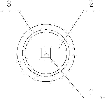 Processing mold used for carbon fiber complex core pressing moulding