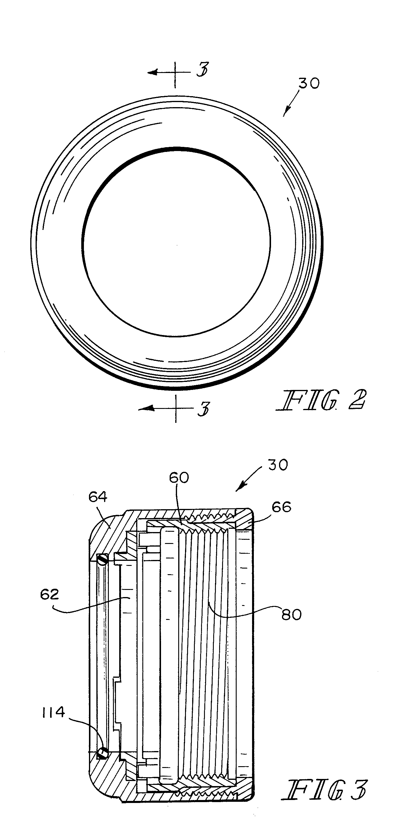 Ratcheting retaining ring