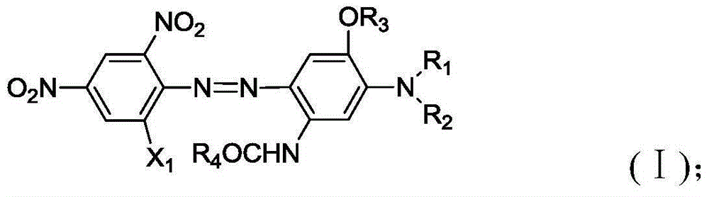 Compound scattered black dye high in color fastness