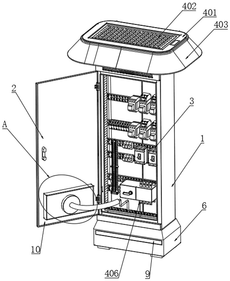 Outdoor anti-seepage power distribution cabinet