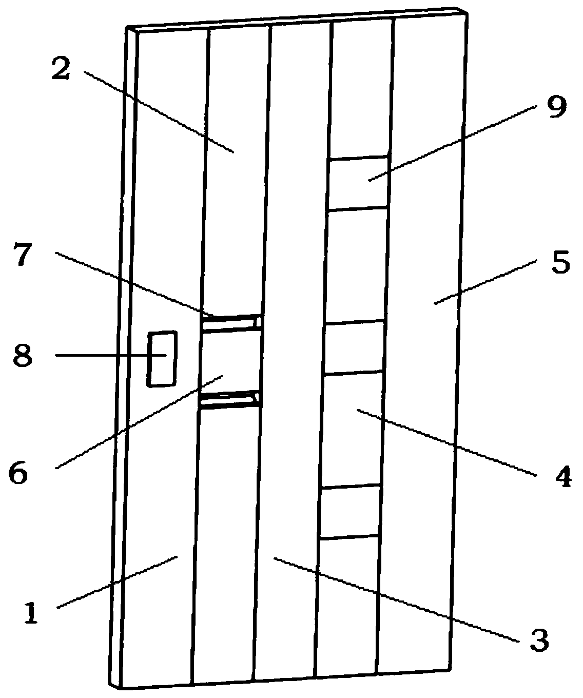 Integrated handle door