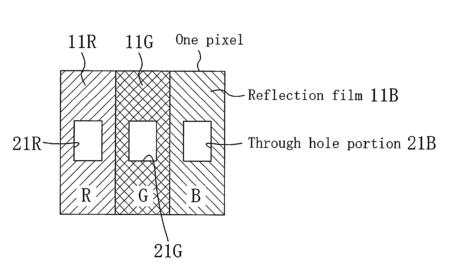 Transmission/reflection type color liquid crystal display device