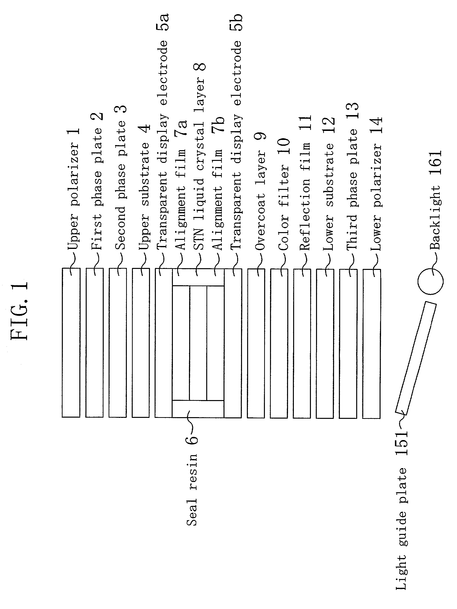 Transmission/reflection type color liquid crystal display device