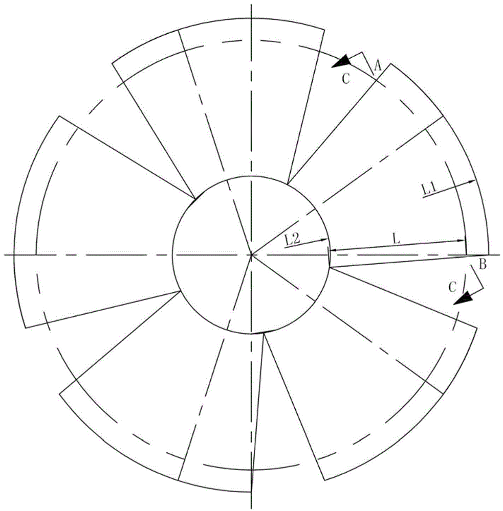 Water turbine peddle adjustment and measurement method and peddle measurement device for method