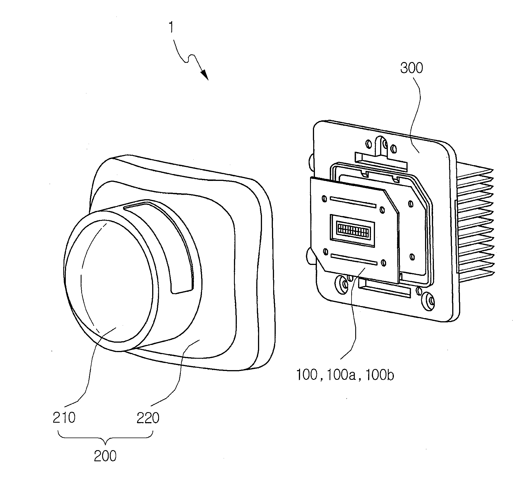 Multi-array LED chip for vehicle and head lamp having the same