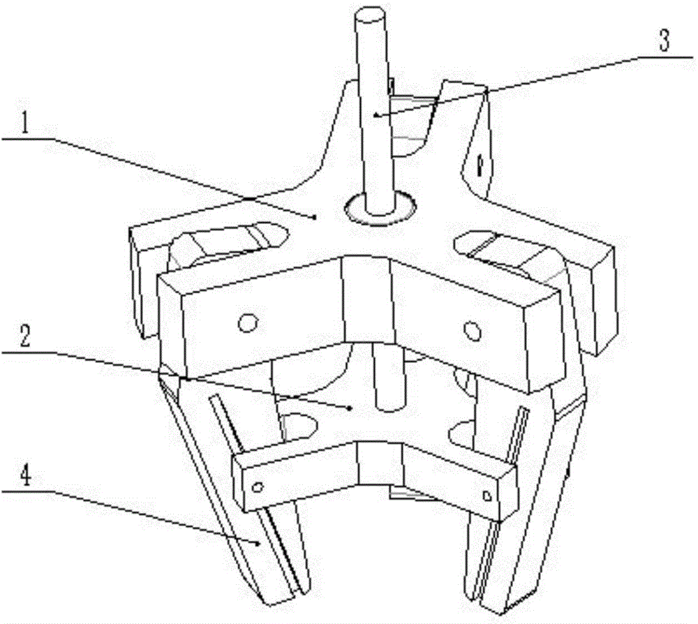 Three-claw gripping device