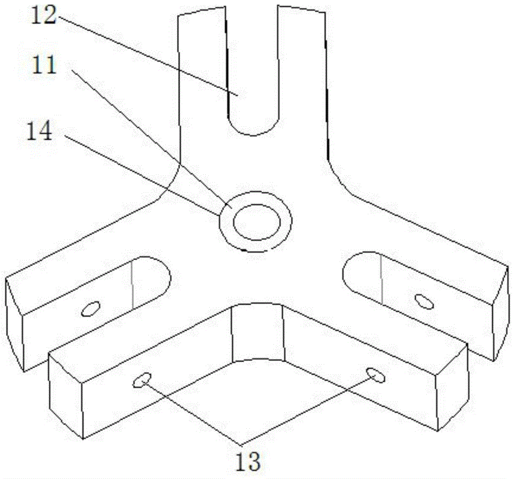 Three-claw gripping device