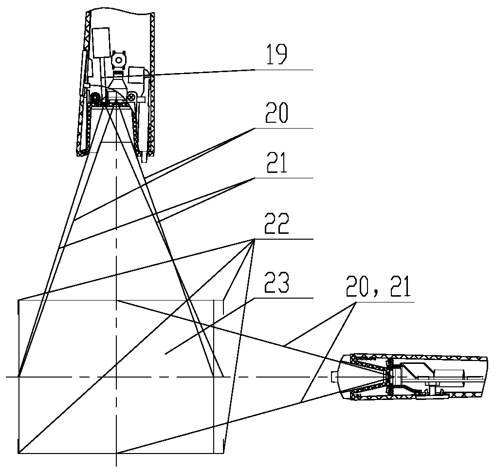 Data input pen with photographing function and photographing range laser positioning method thereof