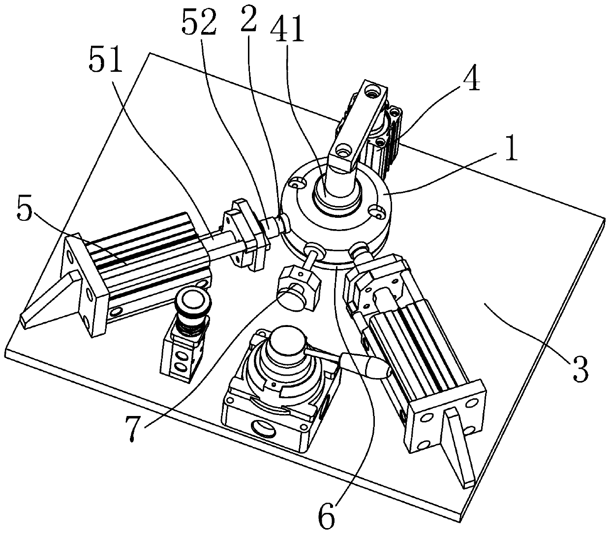 Brush holder support and rear end cover press fitting device