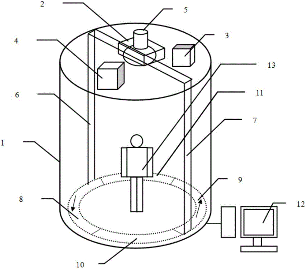 Millimeter wave security check instrument debugging system and millimeter wave security check instrument debugging method