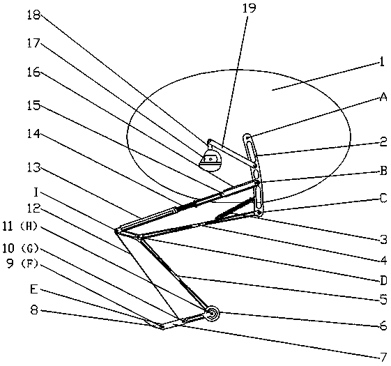 An ostrich-like hind limb mechanical leg