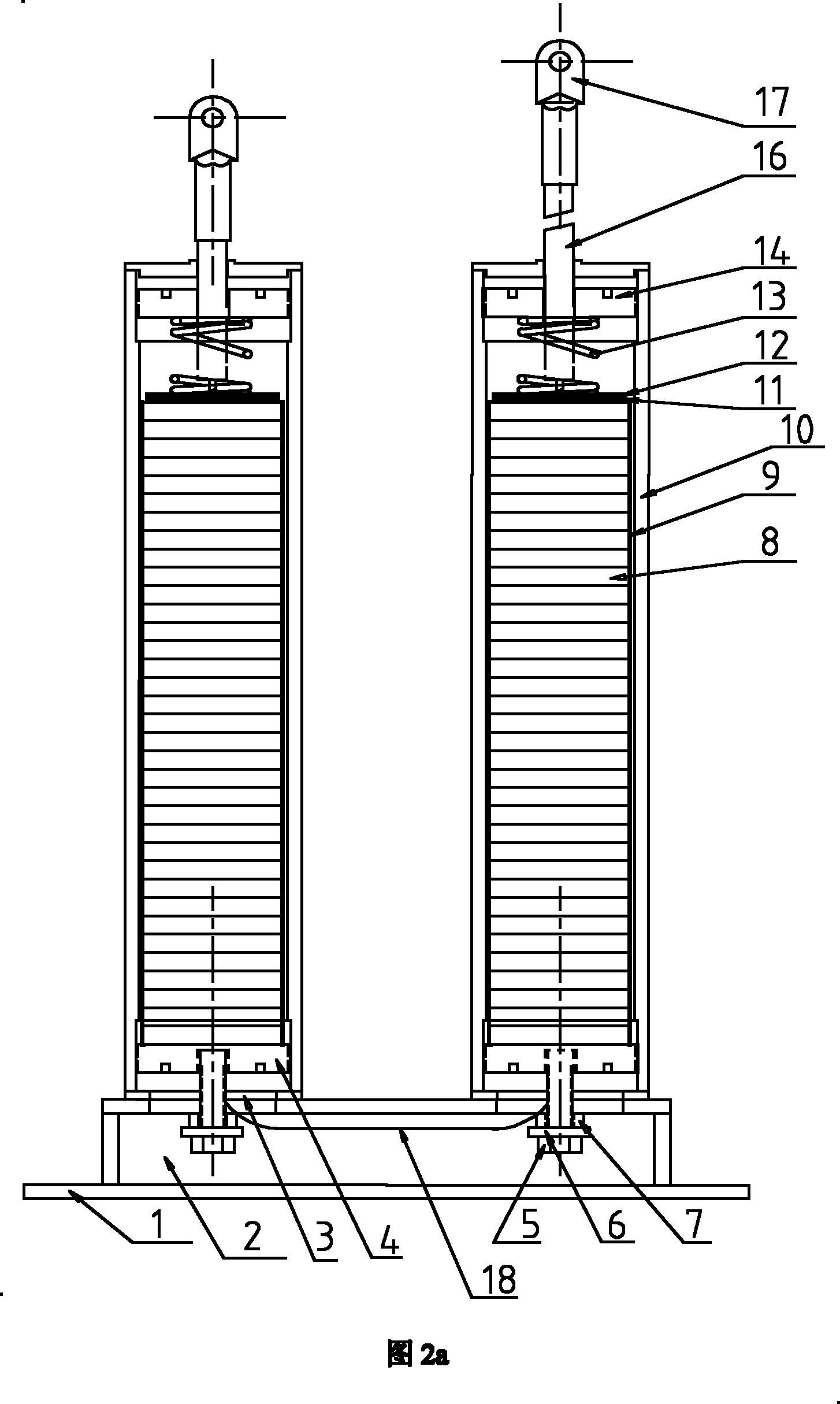 Split column, split combined overvoltage protector