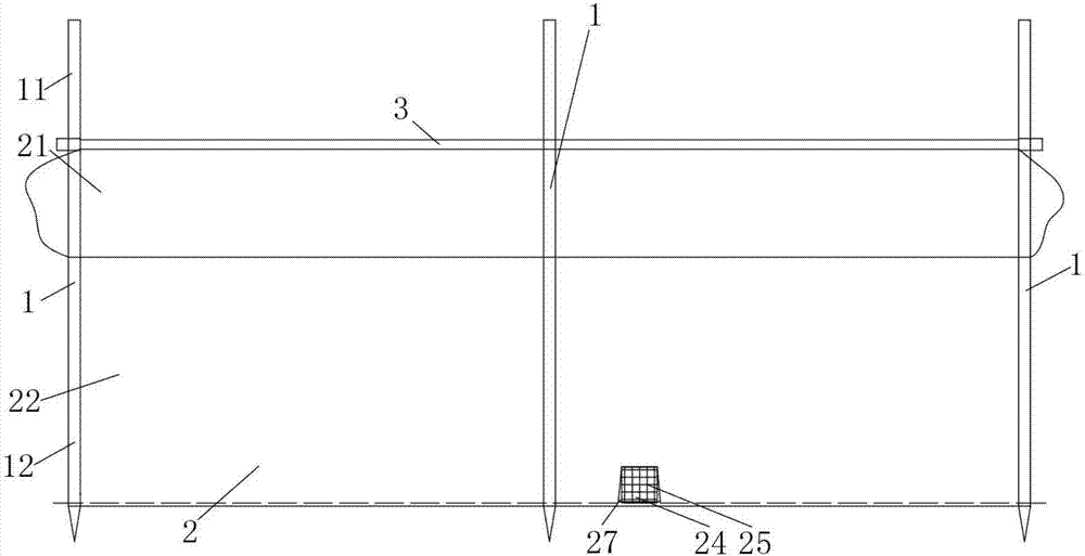 Closed experimental device suitable for south-eastern coastal land areas and construction method thereof