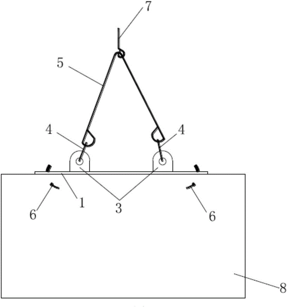 Special lifting appliance for shield segment three-ring horizontal assembling