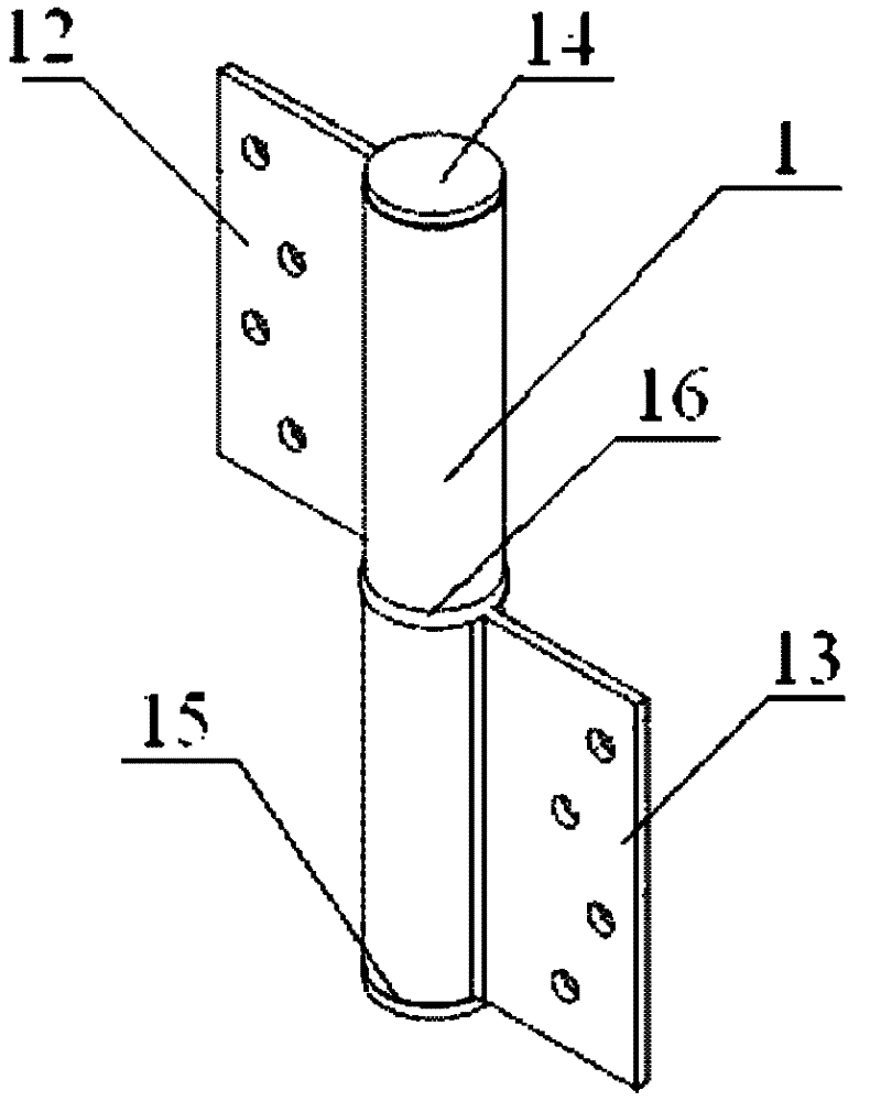 Automatic door closing hinge with separate tension and speed adjustments