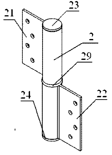 Automatic door closing hinge with separate tension and speed adjustments