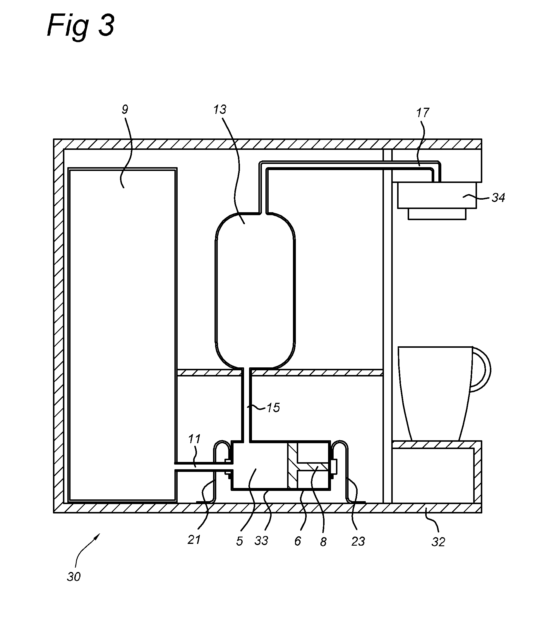 Domestic appliance comprising an actuator