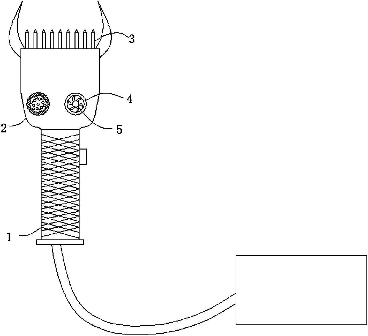 Low-pressure electric wool shearing machine