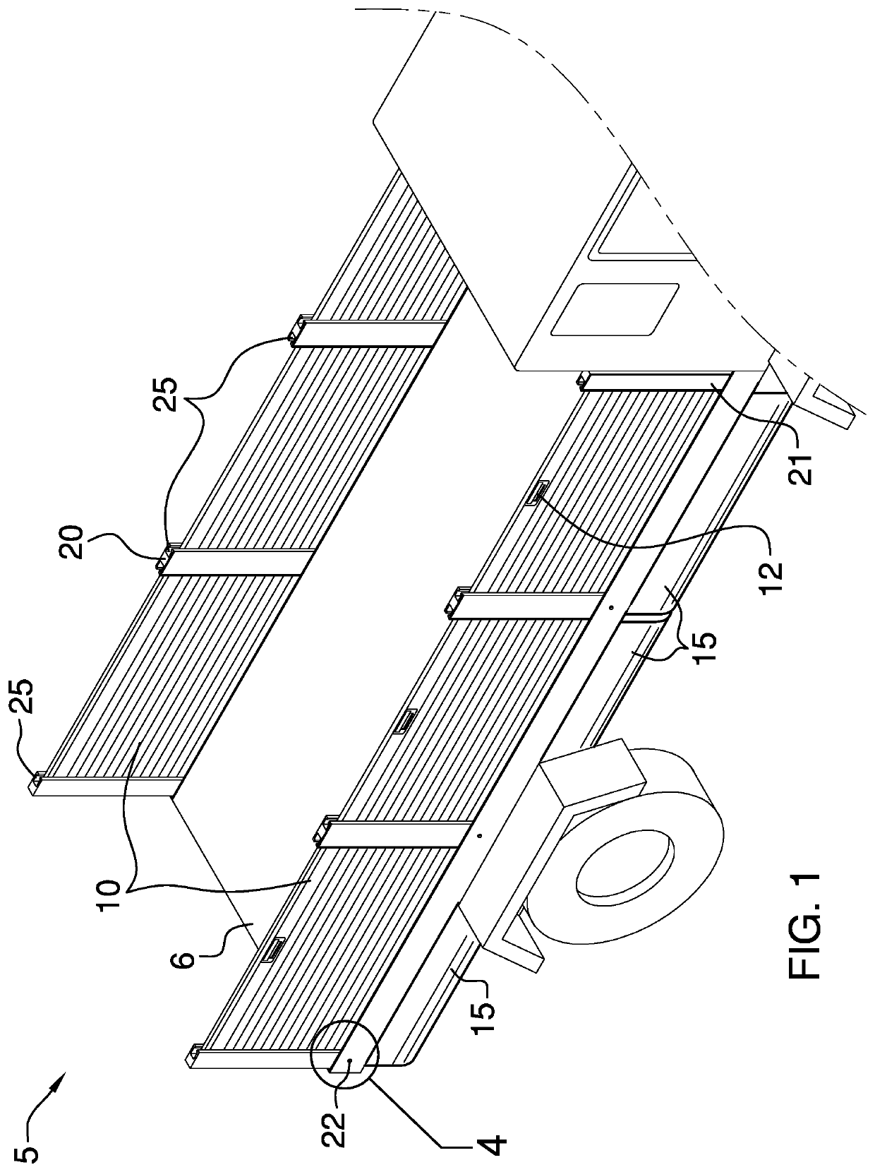 Conversion device to transform a flat bed into a truck bed and the method to use