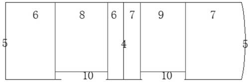 Rapid construction method for filling filter material in constructed wetland unit pool