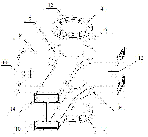 Framework composed of prestressed composite beams of system and construction method thereof