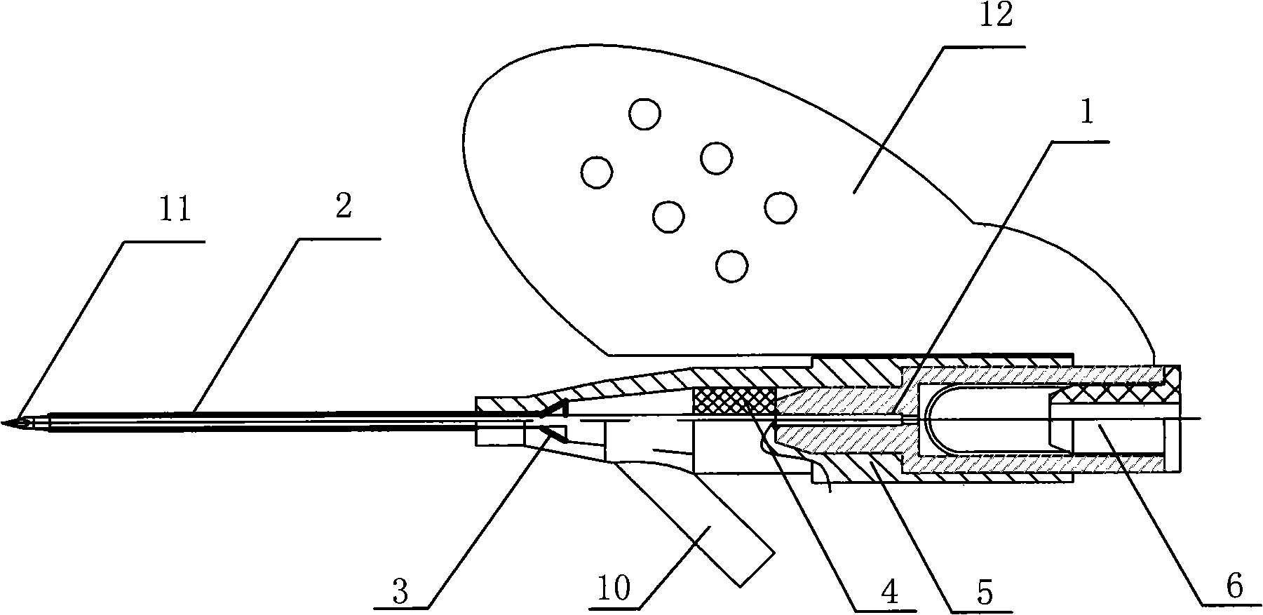 Sensitive blood return indwelling needle