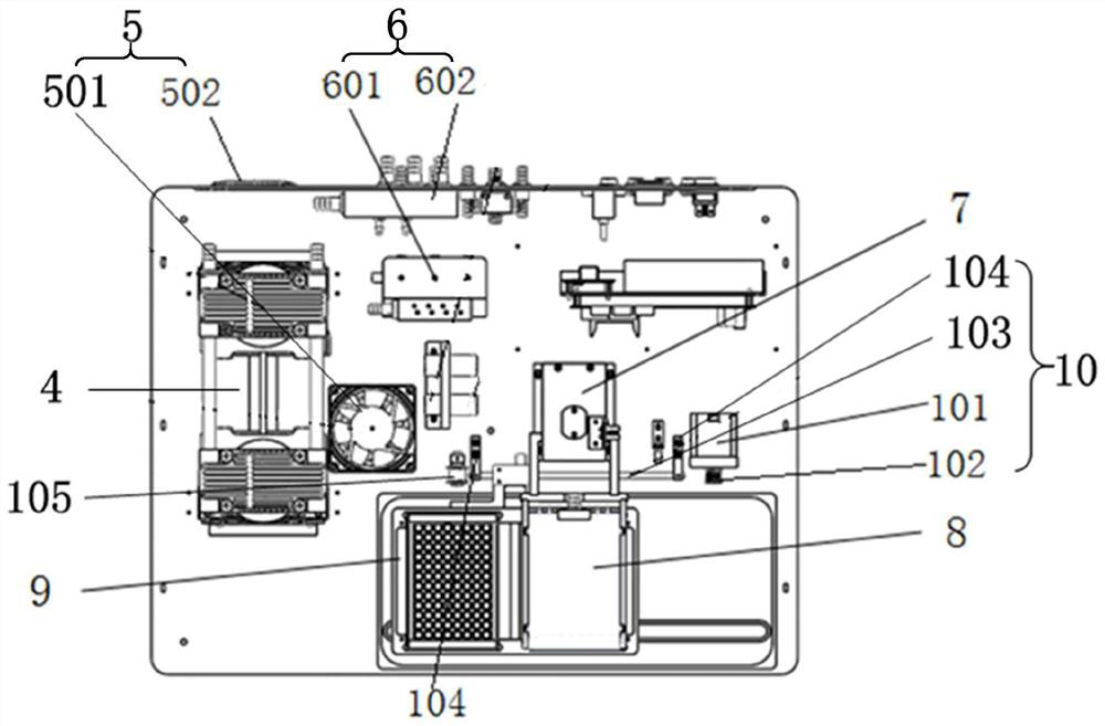 Plate washing machine integrating plate drying and sterilizing functions