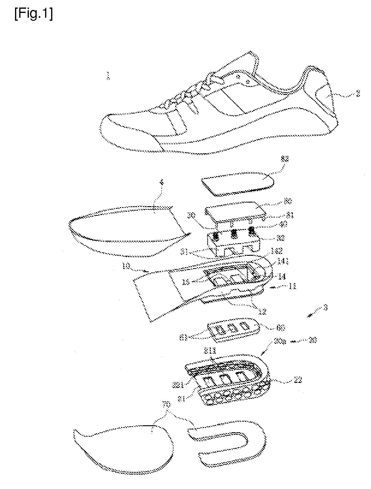 Dual impact absorbing shoe having easily replaceable heel