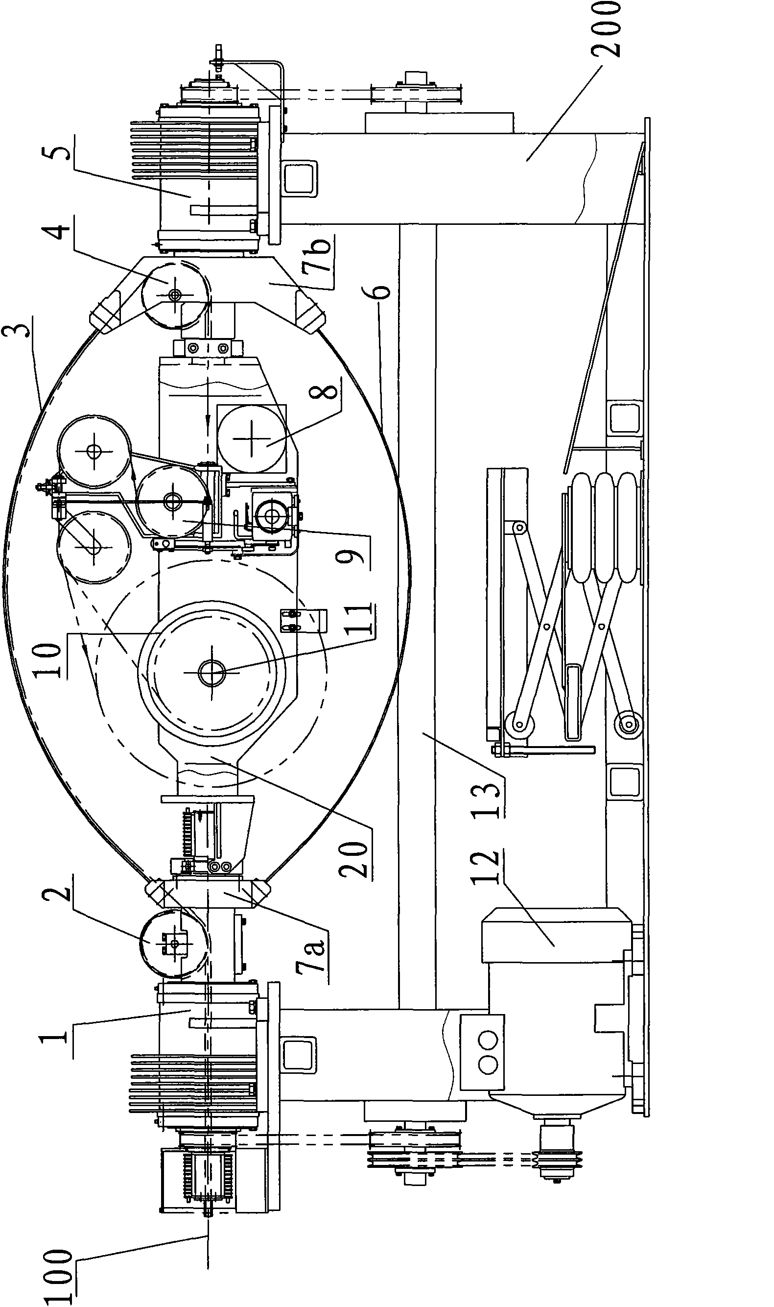 Four-pitch wire twisting machine capable of realizing continuous production