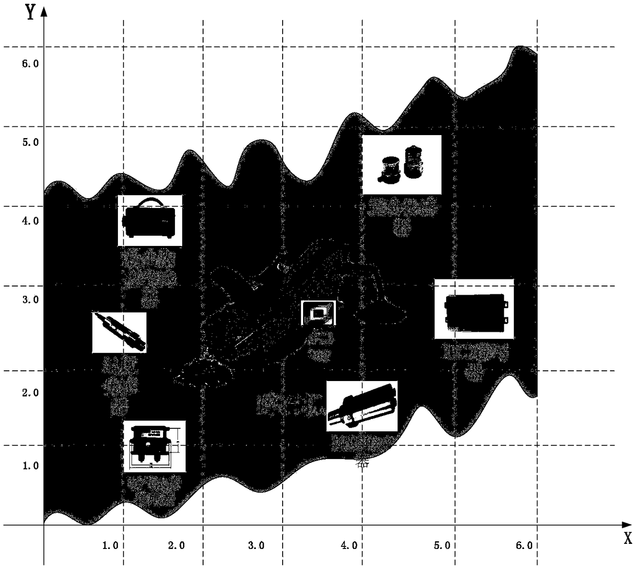 Data collection and device positioning method based on RFID under mine environment