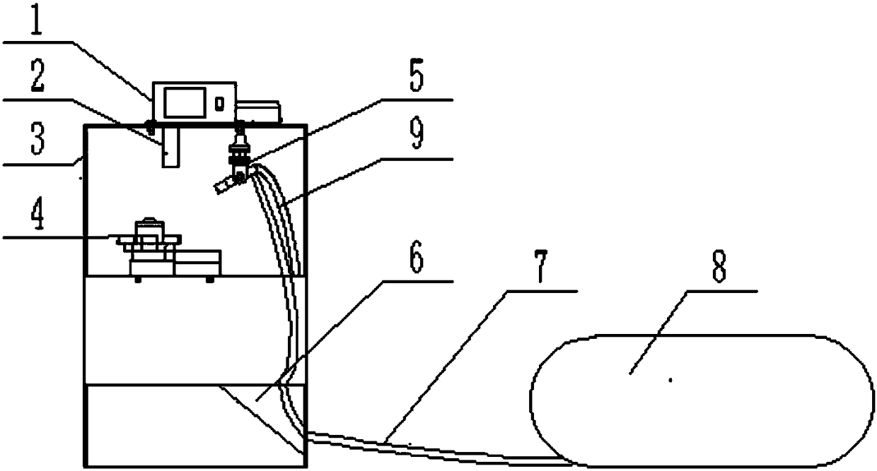 Impact and frictional wear performance evaluation tester for wear-resisting linings