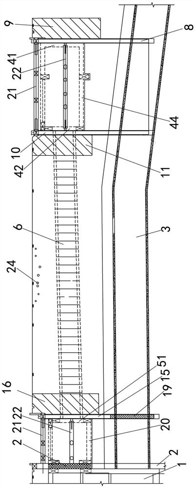 Shield-first and pipe-jacking-second up-and-down parallel overlapped tunnel structure and construction method thereof