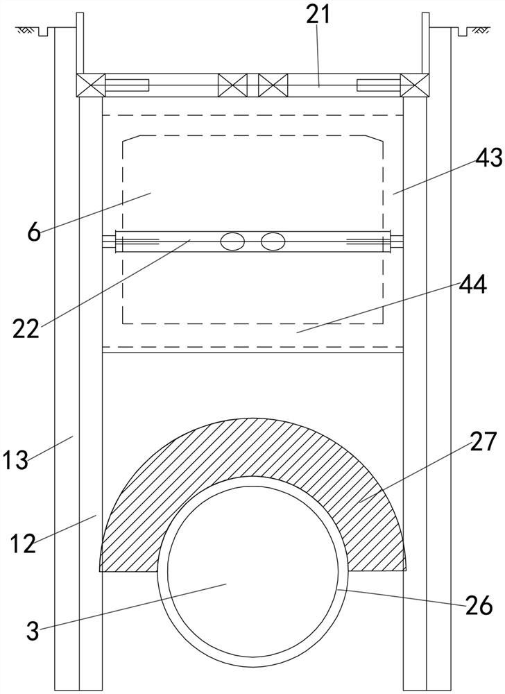 Shield-first and pipe-jacking-second up-and-down parallel overlapped tunnel structure and construction method thereof