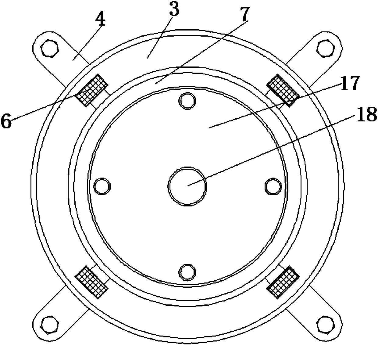 Disassemble laser cutting knife rest structure