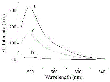 Method for detecting food-borne pathogenic bacteria on basis of metal organic framework material and aptamer fluorescence sensor