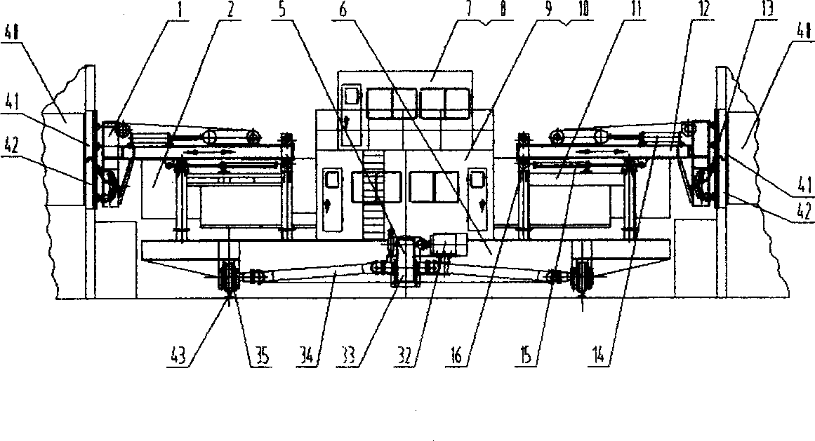 Coke-receiving, core-quenching and coke-discharging equipment for horizontal coke-oven