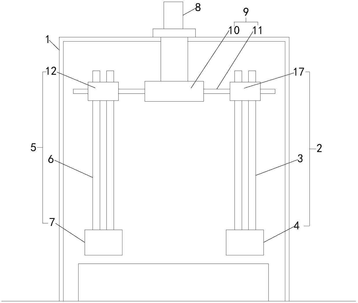 Marking device for detection results of dynamic balance and uniformity of tire