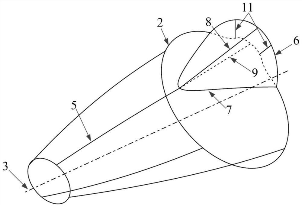 Hypersonic bump compression profile inverse design method based on curved cone precursor