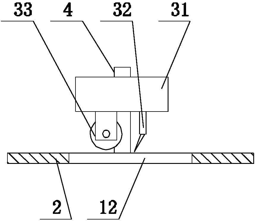 Deposition device for completely unloading materials in starch processing