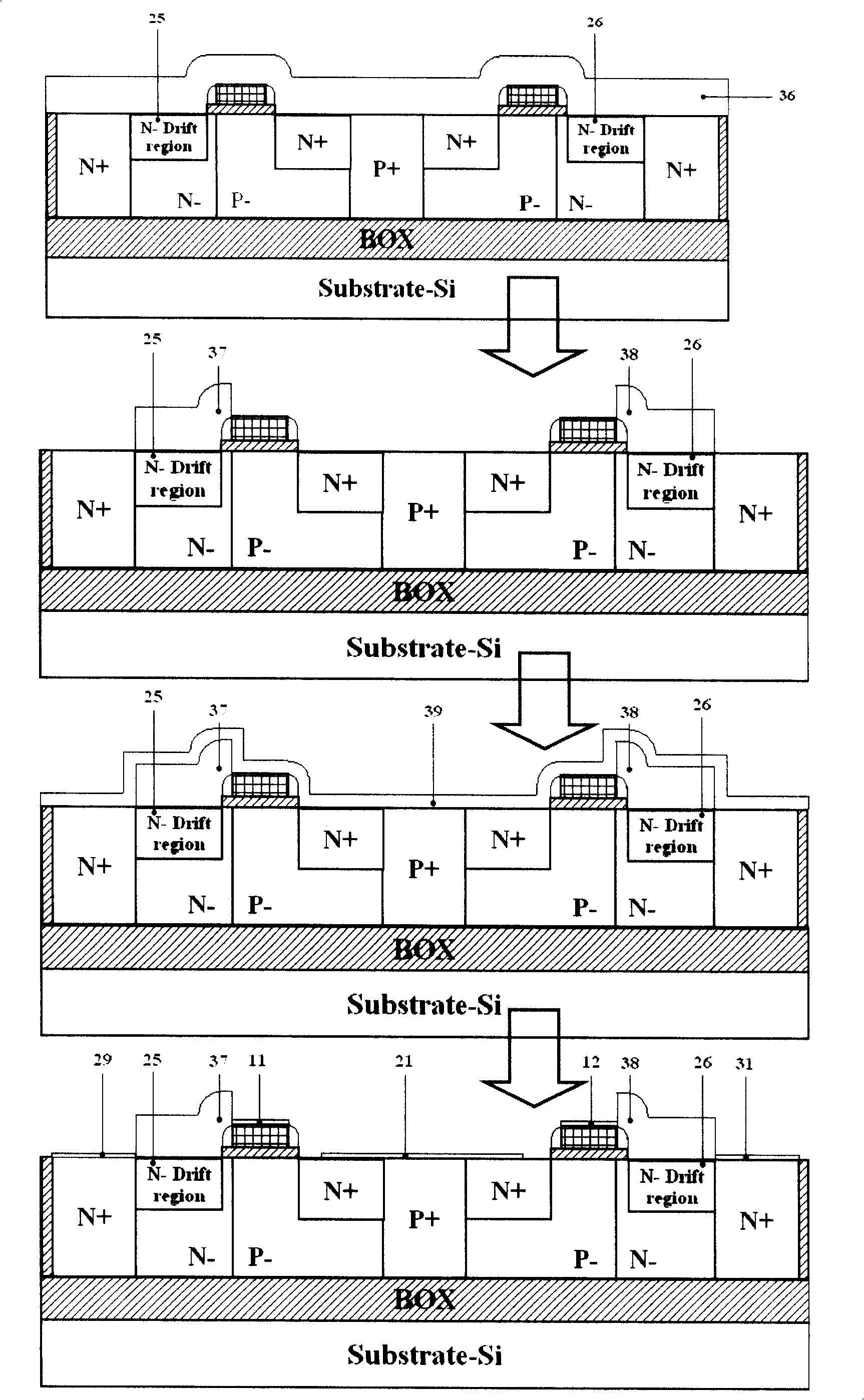 Radio frequency SOI LDMOS device with close body contact