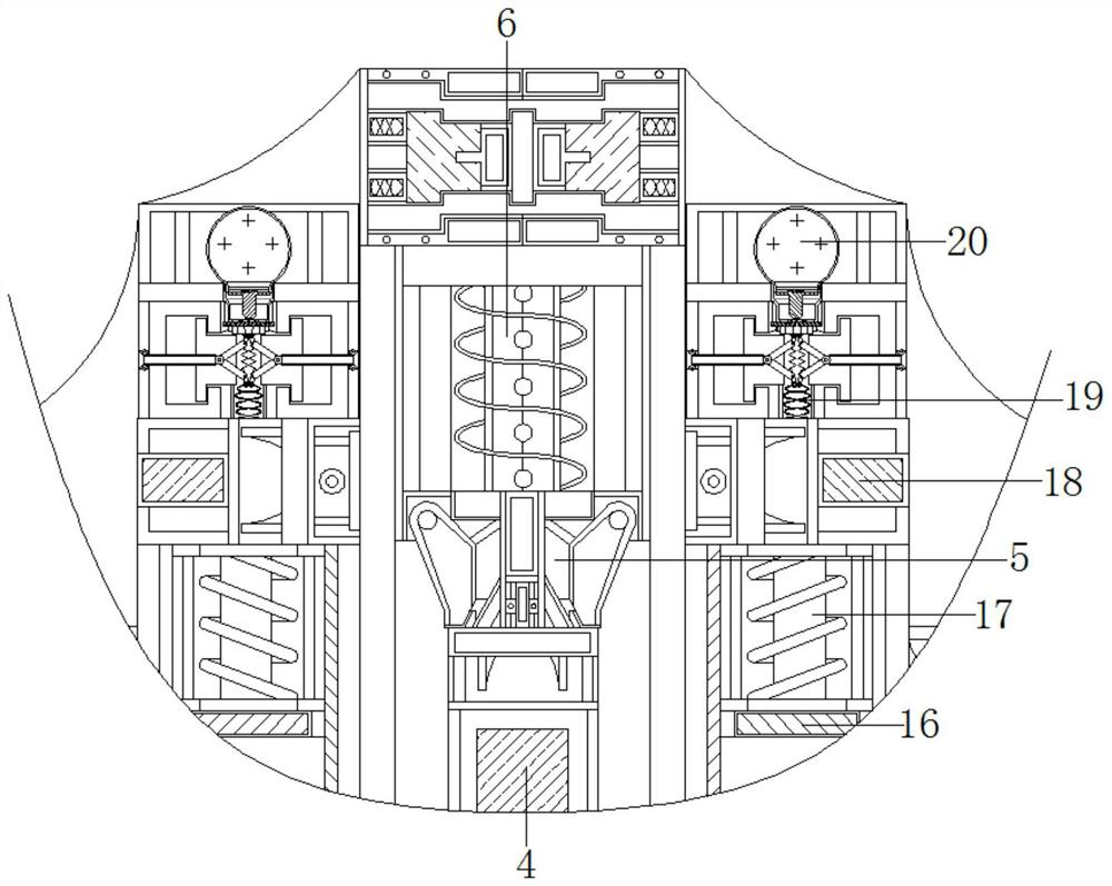 Abnormal falling protection alarm auxiliary equipment suitable for aerial work robot