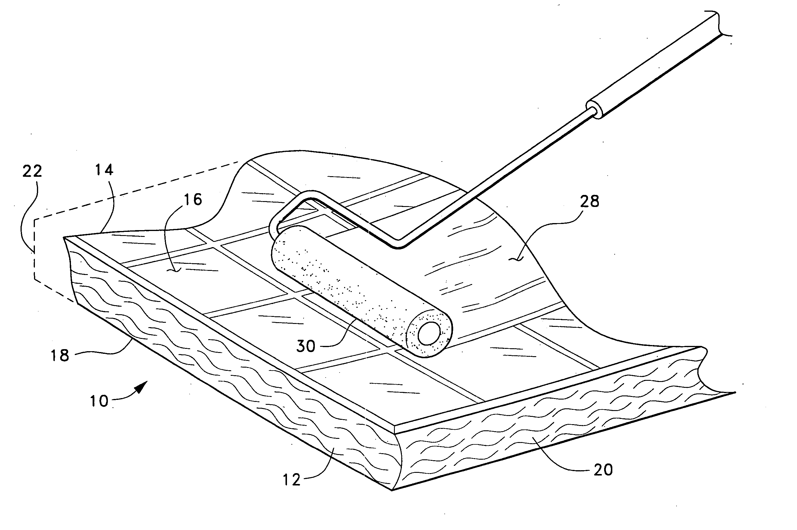 Method of applying a heat reflective coating to a substrate sheet