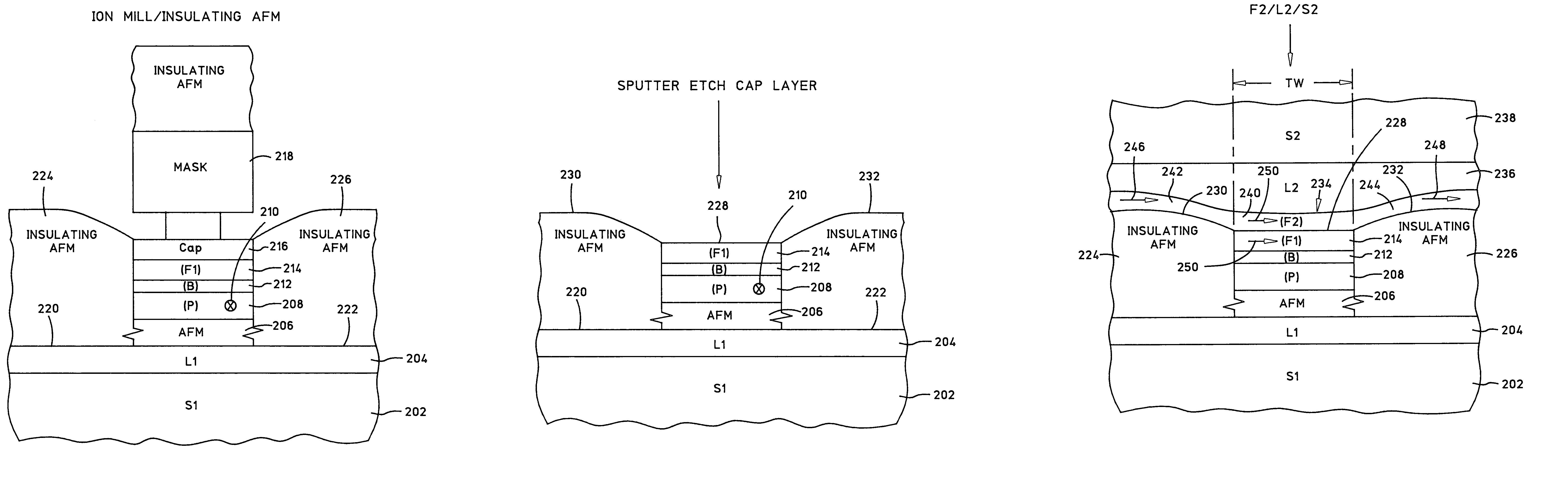 Method of making a read head having a tunnel junction sensor with a free layer biased by exchange coupling with insulating antiferromagnetic (AFM) layers