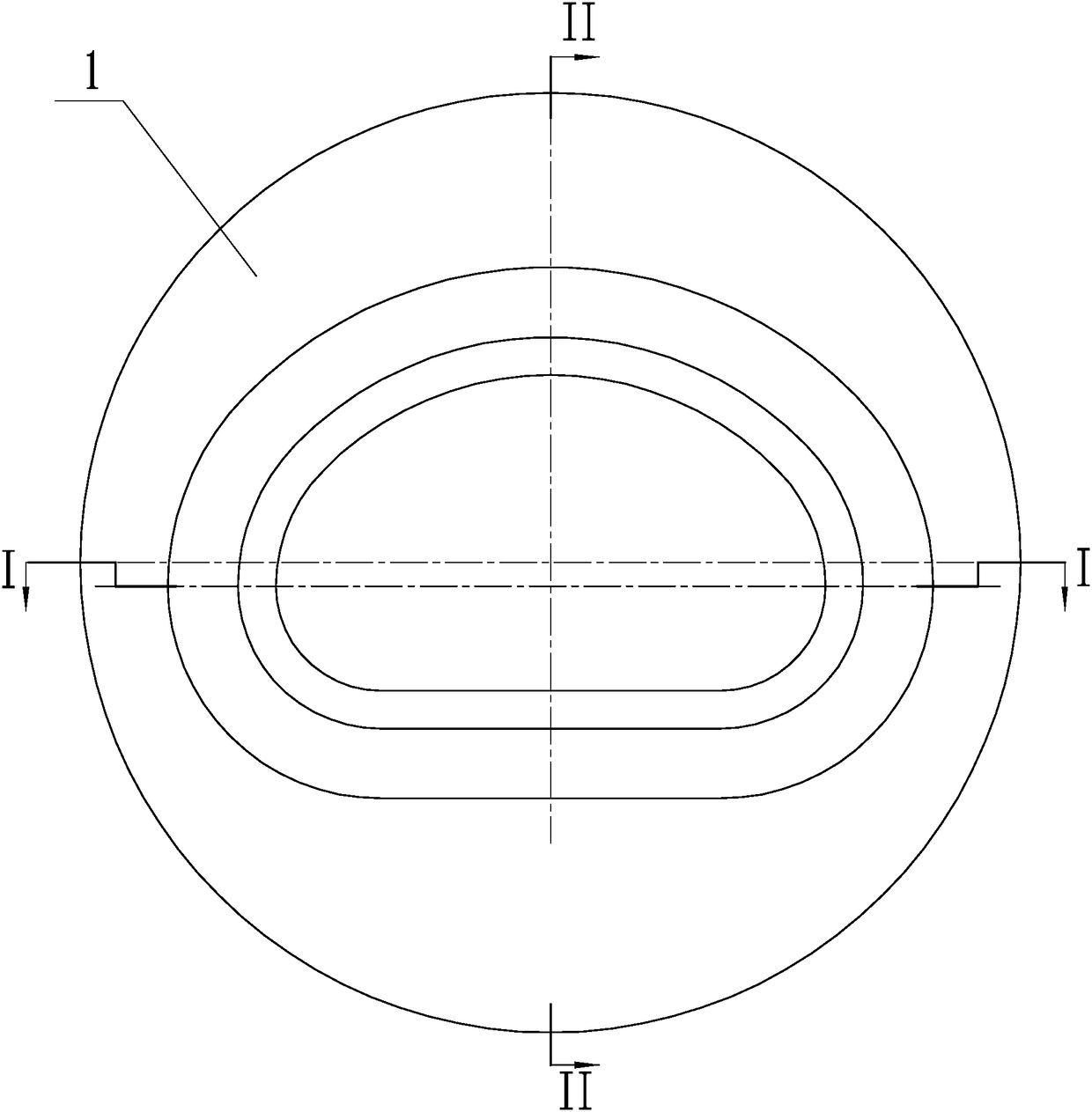 High-precision and high-strength cold-drawing forming die for special-shaped D-shaped pipe