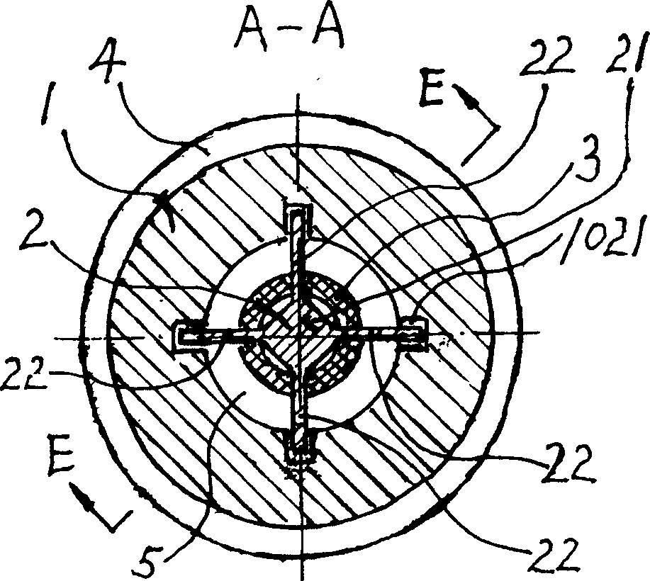 Piston type needle valve for infiltration irrigation